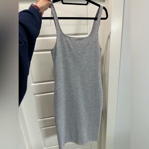 Zara Light Grey Midi Dress